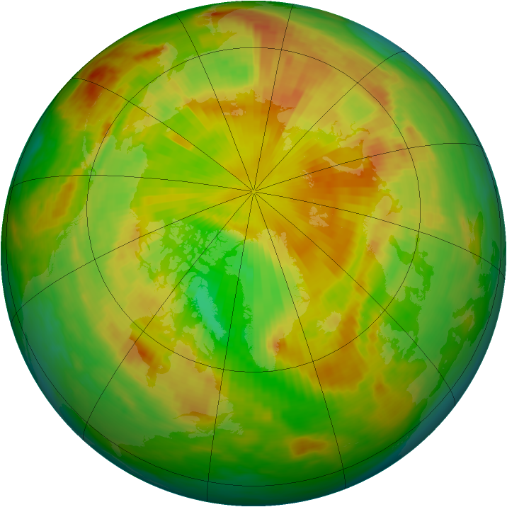 Arctic ozone map for 26 May 1985